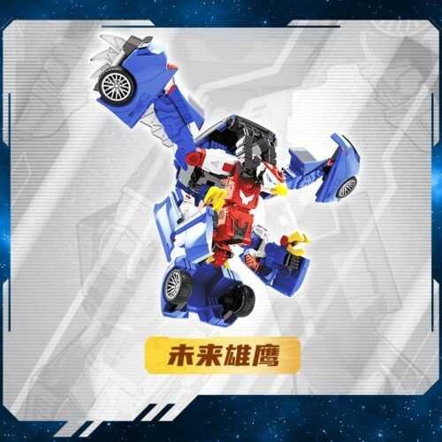 正版 hello carbot 衝鋒戰士 Hawk X 雄鷹王霍克 變形機器人 兒童玩具 變形玩具車 兒童生日禮物：圖片 7