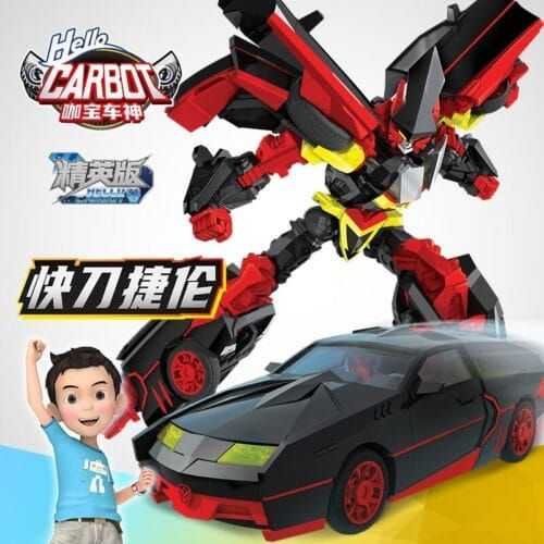 正版 hello carbot 衝鋒戰士 音速杰銳 JETREN 音速傑銳 變形機器人 兒童玩具 兒童生日禮物 玩具車：圖片 5