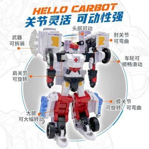 正版 hello carbot 衝鋒戰士 救援大力X 急救王力士 變形機器人 兒童玩具 兒童生日禮物 變形玩具車：圖片 4