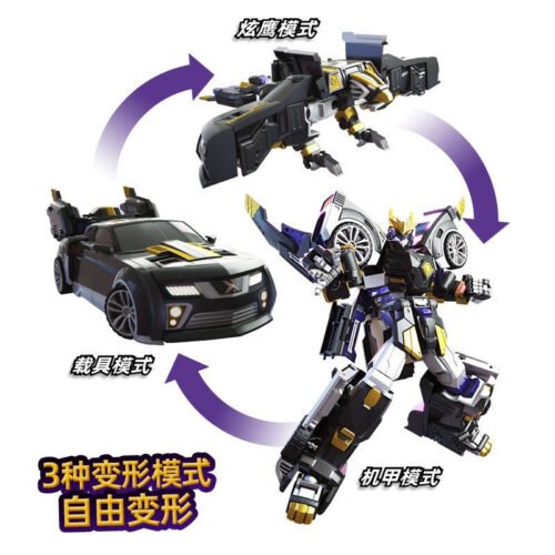 正版 MINI FORCE 迷你特工隊 特工X機甲-雷 變形機器人 糖果潮玩 玩具車 生日禮物 迷你特攻隊 老鷹 汽車：圖片 3