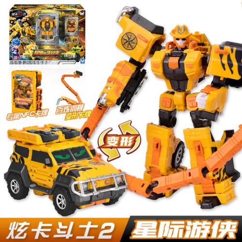 正版 metalcardbot S 炫卡鬥士2 星際遊俠 第二季野獸之力 變形機器人 越野車 兒童玩具 糖果潮玩 玩具車：圖片 9