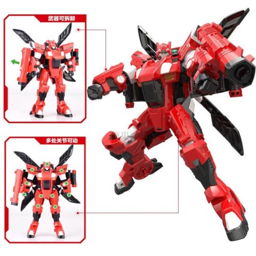 正版 MINI FORCE 迷你特工隊 五炫X機甲-賽米 變形機器人 兒童玩具 玩具車  糖果潮玩 迷你特攻隊 合體機器：圖片 7