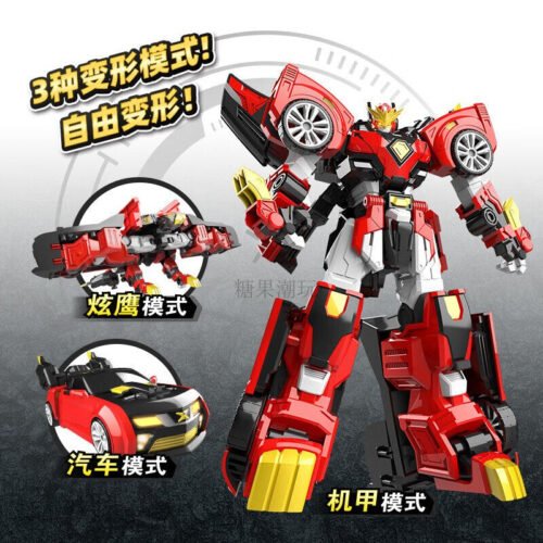 正版 MINI FORCE 迷你特工隊 超變炫鷹機甲 變形機器人 糖果潮玩 生日禮物 老鷹 變形玩具車 迷你特攻隊 玩具：圖片 3