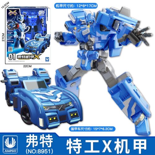 正版MINI FORCE 迷你特工隊 特工X創世機甲 變形機器人 變形車玩具 兒童玩具 生日禮物 迷你特攻隊 變形玩具車：圖片 11