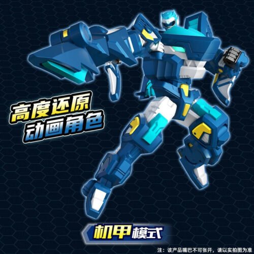 正版 MINI FORCE 迷你特工隊 超變怒鯊機甲 變形機器人 糖果潮玩 生日禮物 恐龍機器人 迷你特攻隊 鯊魚玩具：圖片 7