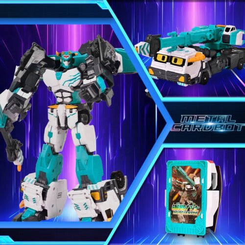 正版 metalcardbot S 炫卡鬥士 鋼臂力士 第二季野獸之力 變形機器人 糖果潮玩 生日禮物 變形玩具車：圖片 4