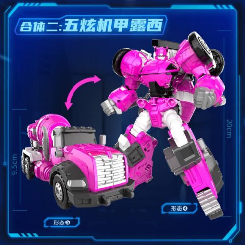 正版 MINI FORCE 迷你特工隊玩具 五炫X創世機甲 兒童玩具 變形機器人玩具 糖果潮玩 合體機器人玩具 玩具車：圖片 4