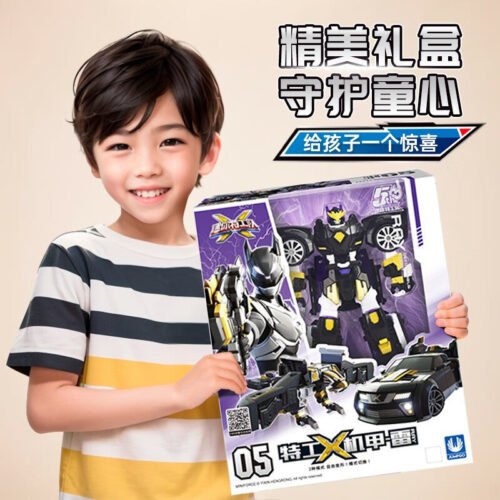 正版 MINI FORCE 迷你特工隊 特工X機甲-雷 變形機器人 糖果潮玩 玩具車 生日禮物 迷你特攻隊 老鷹 汽車：圖片 8