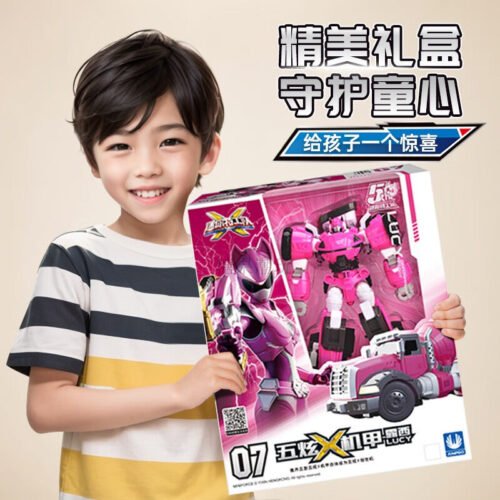 正版 MINI FORCE 迷你特工隊 五炫X機甲-露西 變形機器人 兒童玩具 玩具車 糖果潮玩 迷你特攻隊 合體機器人：圖片 8