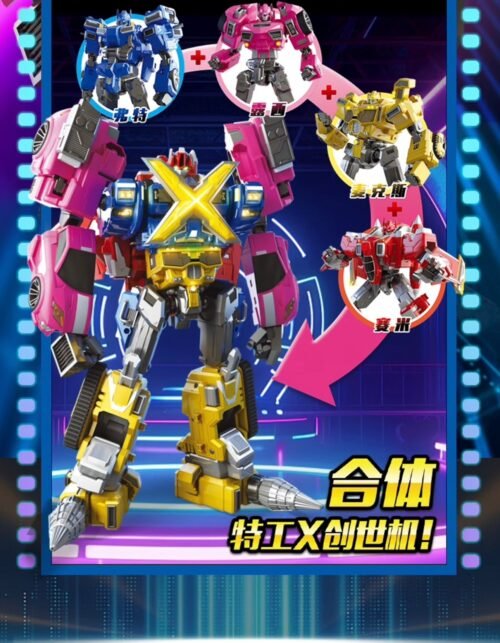 正版MINI FORCE 迷你特工隊 特工X創世機甲 變形機器人 變形車玩具 兒童玩具 生日禮物 迷你特攻隊 變形玩具車：圖片 17