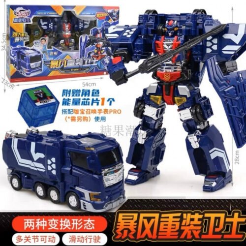 正版 hello carbot 衝鋒戰士 警探酷雷X 救援大力X 特警飛天X 暴風X 變形機器人 兒童玩具 糖果潮玩：圖片 3