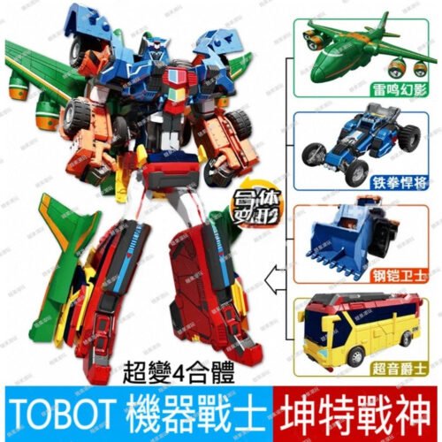 韓國正版 TOBOT GD 機器戰士 宇宙奇兵 坤特戰神 四合一 變形機器人 糖果潮玩 兒童生日禮物 玩具車 合體機器人：圖片 10