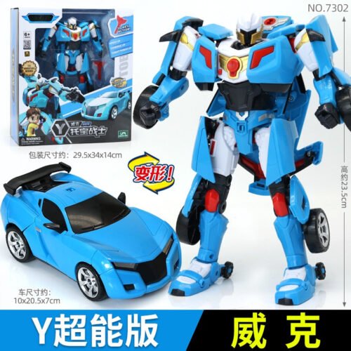 TOBOT機器戰士兄弟人男孩金剛艾斯x威克y汽車機甲車神合體 正版授權  超能版 變形機器人戰士 金剛：圖片 17