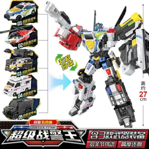 正版 MINI FORCE 迷你特工隊 最強超級戰警王 變形機器人 兒童玩具 變形玩具車 兒童生日禮物 變形玩具車：圖片 12