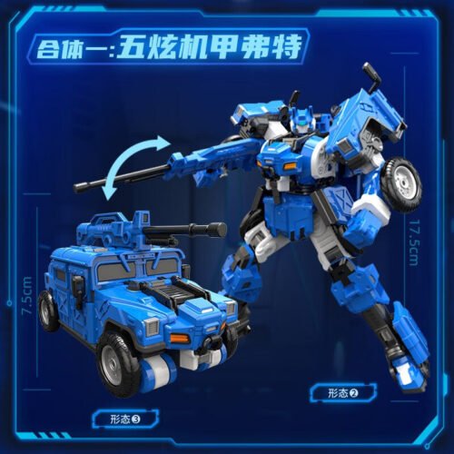 正版 MINI FORCE 迷你特工隊玩具 五炫X創世機甲 兒童玩具 變形機器人玩具 糖果潮玩 合體機器人玩具 玩具車：圖片 3