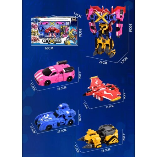 正版MINI FORCE 迷你特工隊 特工X創世機甲 變形機器人 變形車玩具 兒童玩具 生日禮物 迷你特攻隊 變形玩具車：圖片 7