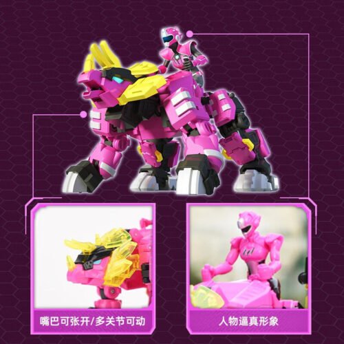 正版 MINI FORCE 迷你特工隊 超變晶龍機甲 變形機器人 糖果潮玩 生日禮物 恐龍機器人 迷你特攻隊 變形玩具：圖片 4