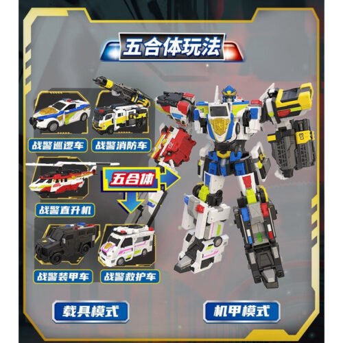 正版 MINI FORCE 迷你特工隊 最強超級戰警王 變形機器人 兒童玩具 變形玩具車 兒童生日禮物 變形玩具車：圖片 3