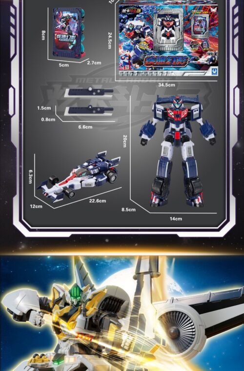 metal cardbot S 炫卡鬥士3 拳霸比特 疾速幻影 银翼骑士 重装赤魂 重轨巨神 黃色 跑車 變形 機器人 玩具：圖片 27