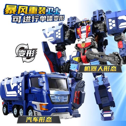 正版 hello carbot 衝鋒戰士 暴風重裝巨人精英版 變形機器人 兒童玩具 糖果潮玩 玩具車 合體機器人：圖片 4