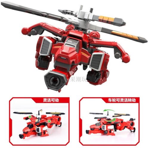 正版 MINI FORCE 迷你特工隊 五炫X機甲-賽米 變形機器人 兒童玩具 玩具車  糖果潮玩 迷你特攻隊 合體機器：圖片 6