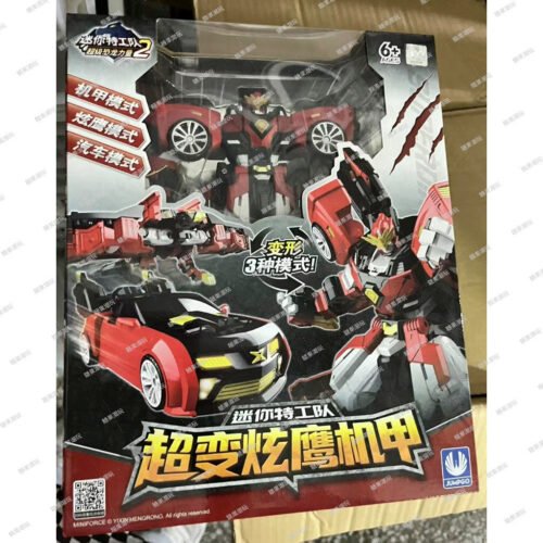 正版 MINI FORCE 迷你特工隊 特工X機甲-雷 變形機器人 糖果潮玩 玩具車 生日禮物 迷你特攻隊 老鷹 汽車：圖片 10