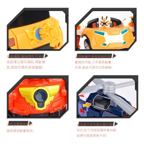 TOBOT機器戰士兄弟人男孩金剛艾斯x威克y汽車機甲車神合體 正版授權  超能版 變形機器人戰士 金剛：圖片 3