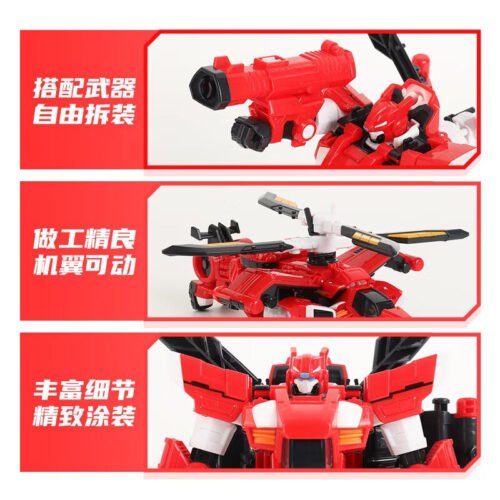 正版 MINI FORCE 迷你特工隊 五炫X機甲-賽米 變形機器人 兒童玩具 玩具車  糖果潮玩 迷你特攻隊 合體機器：圖片 5