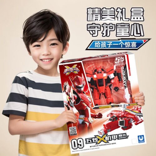 正版 MINI FORCE 迷你特工隊 五炫X機甲-賽米 變形機器人 兒童玩具 玩具車  糖果潮玩 迷你特攻隊 合體機器：圖片 8