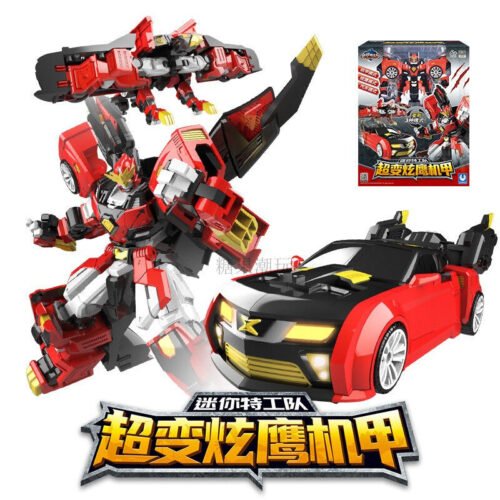 正版 MINI FORCE 迷你特工隊 超變炫鷹機甲 變形機器人 糖果潮玩 生日禮物 老鷹 變形玩具車 迷你特攻隊 玩具：圖片 4