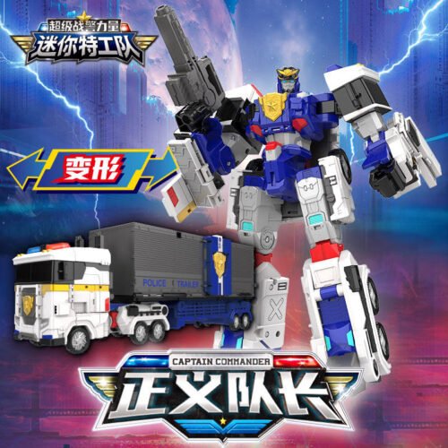 正版 MINI FORCE 迷你特工隊 最強超級戰警王 變形機器人 兒童玩具 變形玩具車 兒童生日禮物 變形玩具車：圖片 6