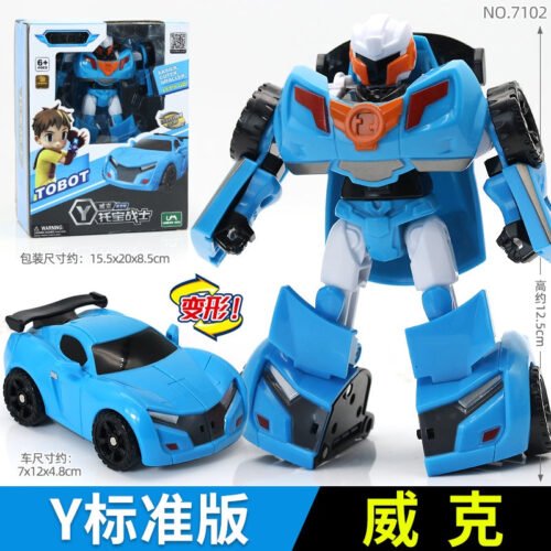 TOBOT機器戰士兄弟人男孩金剛艾斯x威克y汽車機甲車神合體 正版授權  超能版 變形機器人戰士 金剛：圖片 6