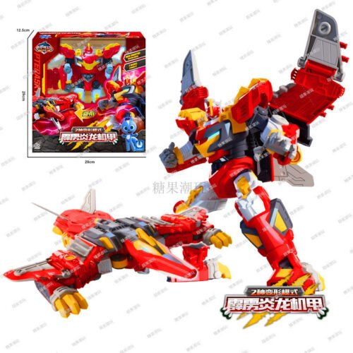 正版 MINI FORCE 迷你特工隊 霹靂炎龍機甲 變形機器人 兒童玩具 糖果潮玩 恐龍機器人 迷你特攻隊 變形玩具：圖片 10