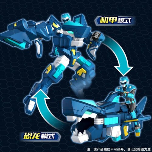 正版 MINI FORCE 迷你特工隊 超變怒鯊機甲 變形機器人 糖果潮玩 生日禮物 恐龍機器人 迷你特攻隊 鯊魚玩具：圖片 3